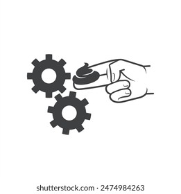 illustration of grease, grease is a lubricant with high viscosity.