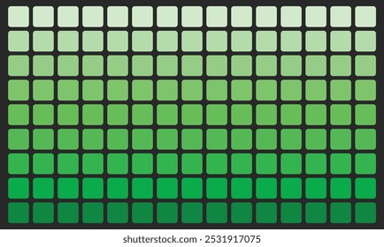 Diseño único del pixel cuadrado verde de la ilustración