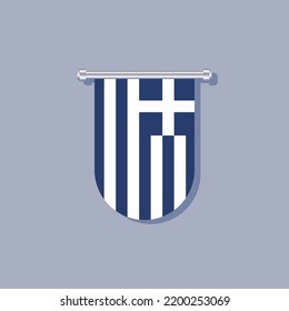 Illustration of Greece flag Template