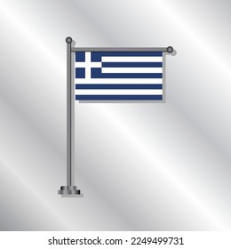 Illustration of Greece flag Template