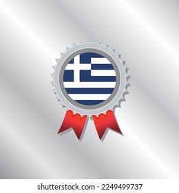 Ilustración de la plantilla de bandera de Grecia