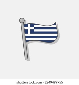 Vorlage für die Darstellung des griechischen Flaggenmusters