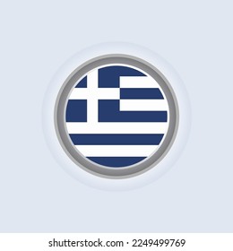 Ilustración de la plantilla de bandera de Grecia
