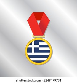 Illustration of Greece flag Template