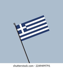 Illustration of Greece flag Template