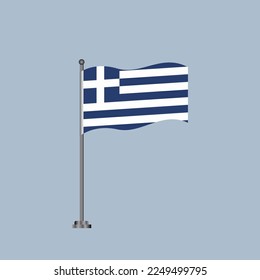 Illustration of Greece flag Template