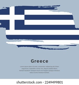 Illustration of Greece flag Template