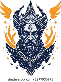 Illustration of Greek mythology T-shirts artwork
