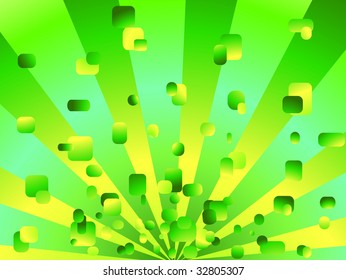illustration of the green abstract background