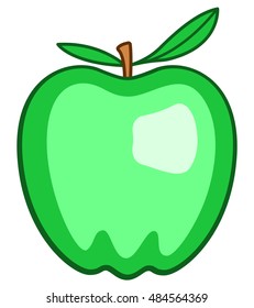 Illustration of the green apple icon