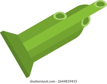 Illustration of a green bamboo tree