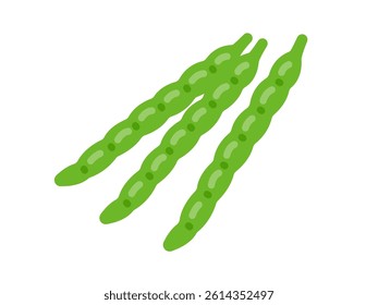 Illustration of green bean icon.