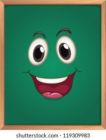 illustration of a green board