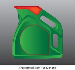 illustration green bottle oil 