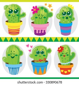 illustration  of green cactus