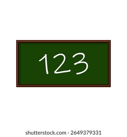 illustration of a green chalkboard