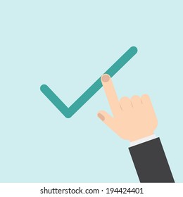 illustration of green check mark  