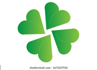 Illustration of green clover for St. Patrick's Day