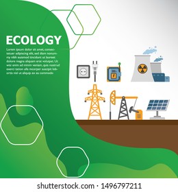 Illustration for green energy power solution