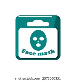 Illustration of Green Face Mask