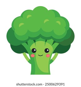 illustration of Green fresh romanesco broccoli vegetable