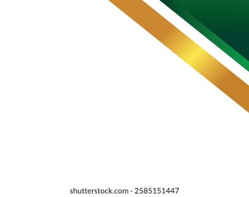 Illustration of an Green Gold Gradient Frame