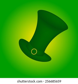 Illustration of green hat in saint Patrick Day