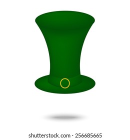 Illustration of green hat in saint Patrick Day
