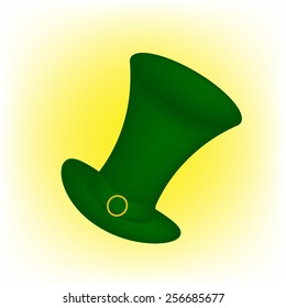 Illustration of green hat in saint Patrick Day