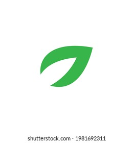 illustration of Green leaf  logo design