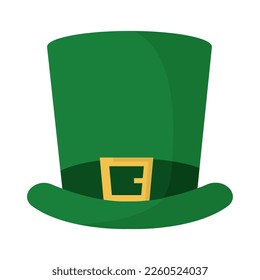 An illustration of a green leprechaun hat.