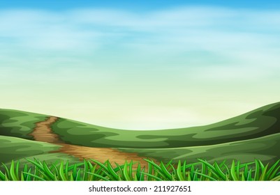 Illustration of the green nature