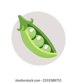 illustration of a green pea icon