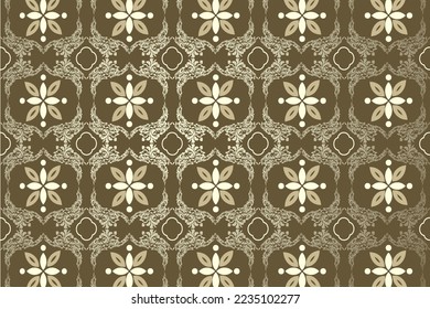 illustration Green seamless pattern background. Suitable for textile, paper and stationery products such as invitations, notebooks and party supplies. It would be great for gifts and homeware products