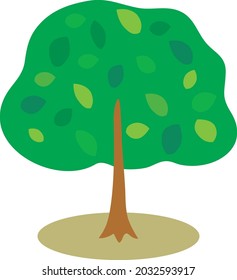 Ilustración de un árbol verde