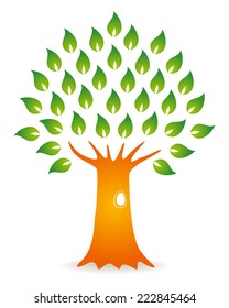 illustration of a green tree
