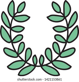 illustration of green tree icon