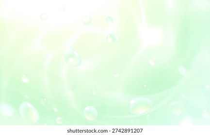 Ilustración agua verde y