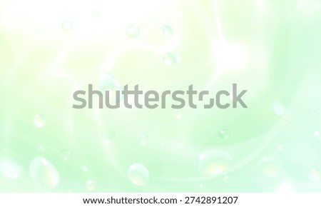 Illustration of green water and light