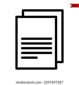 illustration of greeting card line icon 