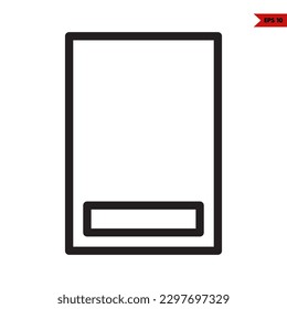 illustration of greeting card line icon 