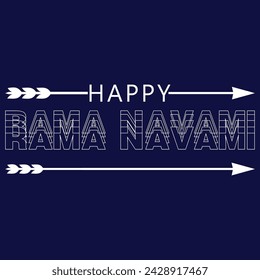 illustration of Greeting card for Ram Navami , a Hindu festival celebrated of Lord Ram, background, greeting card , poster, banner design