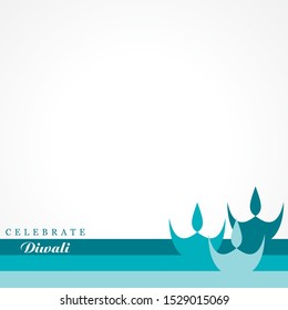 illustration of Greeting for celebrate diwali concept