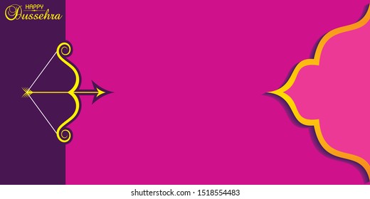 Illustration of Greeting for Happy or shubh Dussehra Festival 