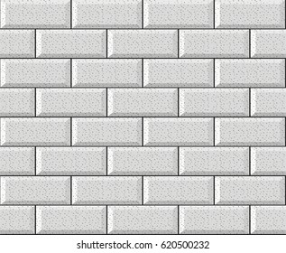 Illustration of grey brick wall concept