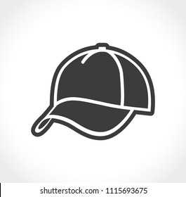 Illustration of grey cap on white background
