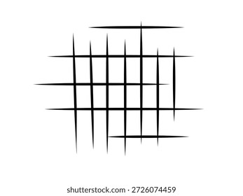 Ilustración de una cuadrícula de sombreado. líneas a cuadros. fondo de cuadrícula