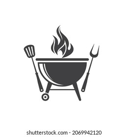 illustration of grill bbq, vector art.