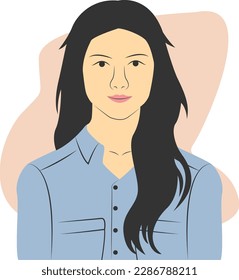 illustration grill bluck hear drees blue