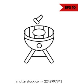 Illustration von Grillzeilensymbol